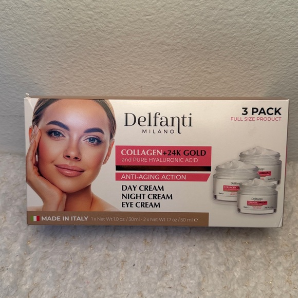 Defanti MILANO Collagen +24K Gold Skincare Set of 3